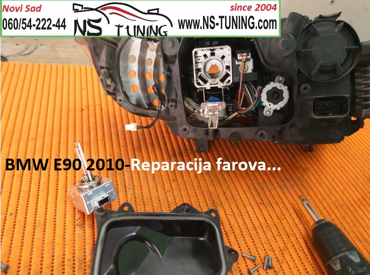 reparacija servis farova novi sad tuning bmw e90 e91 xenon far led zmigavac trafo3t20071 d1s